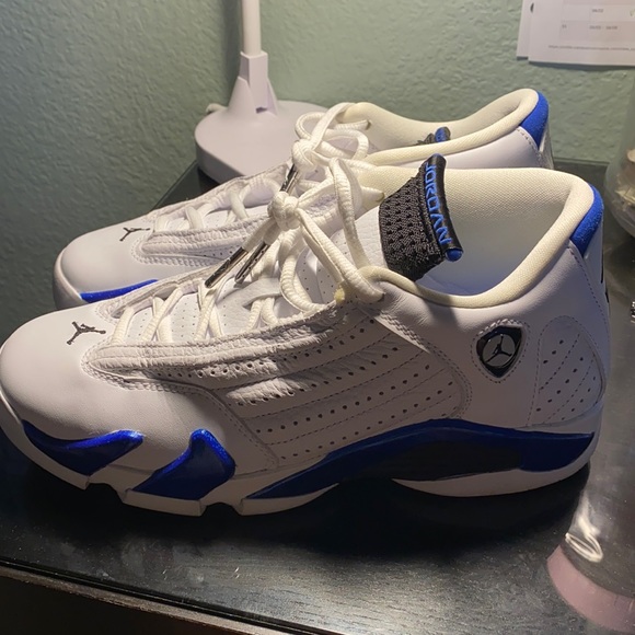 Jordan 14s royal blue/white size 5Y - Picture 1 of 5